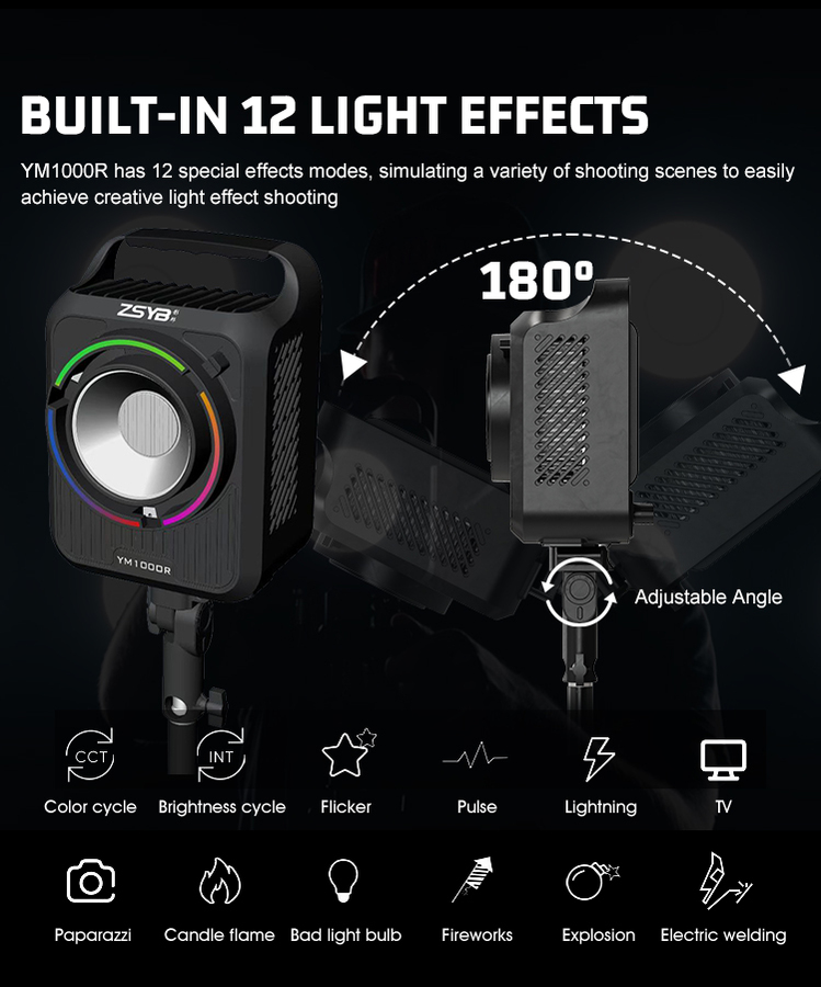 YM1000R اضائة led