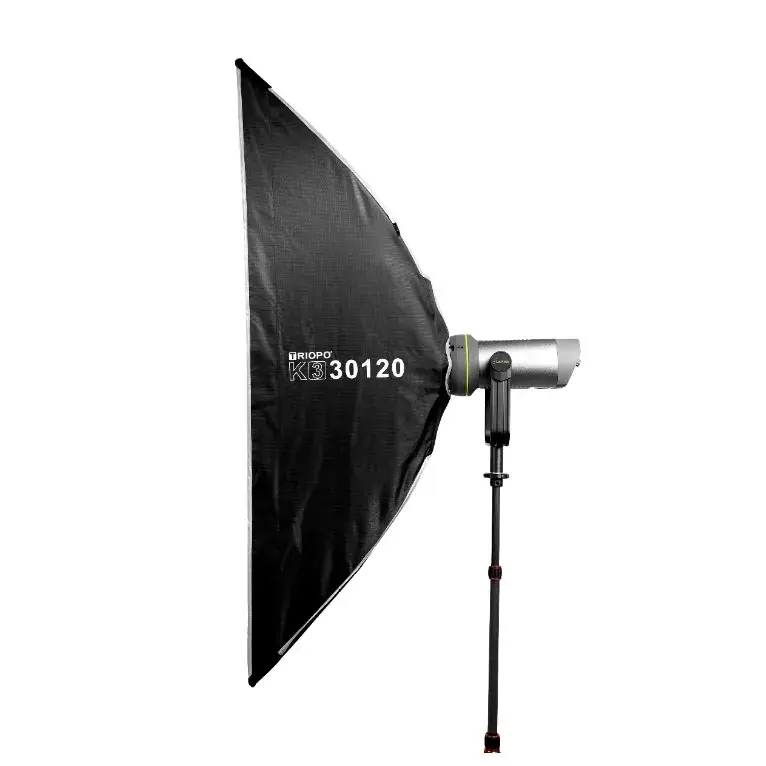 Triopo k3- 30 x 120 cm Softbox with Bowens Mount and Quick Setup + Grid