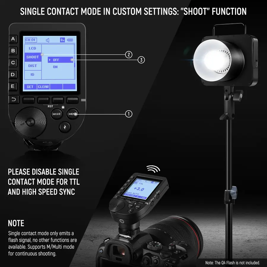 NEEWER QPRO TTL Wireless Trigger for Camera