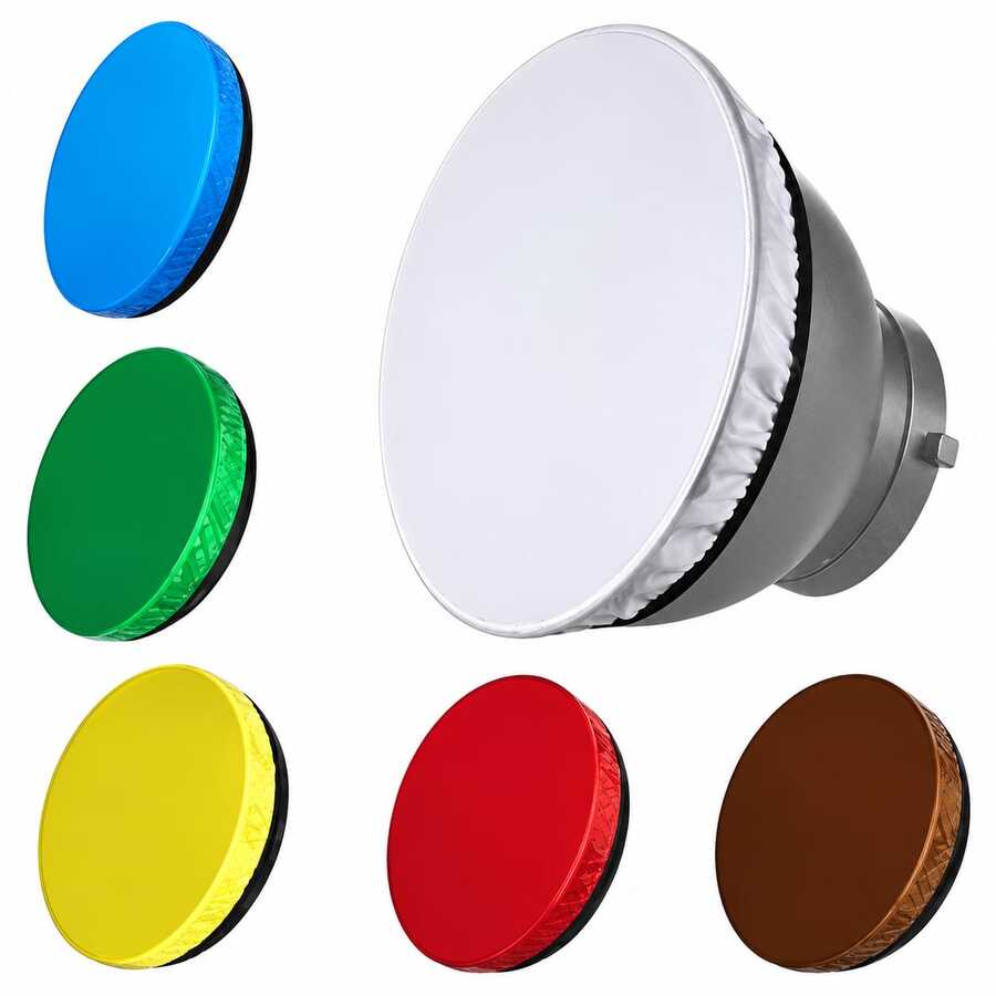 غطاء ناعم Soft Light Diffuser Sock with Elastic Band for 7"/18cm