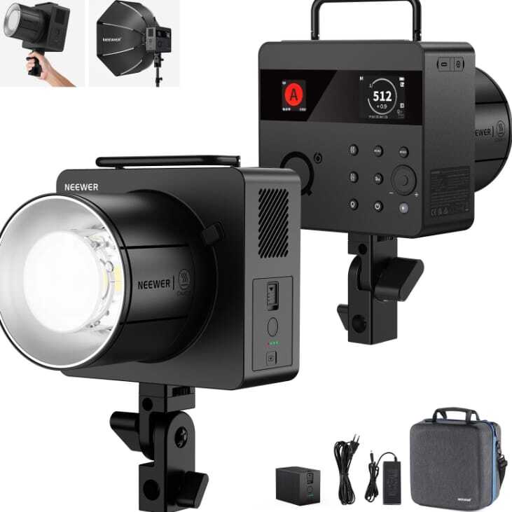NEEWER Q6 600Ws 2.4G TTL HSS Outdoor Studio Flash