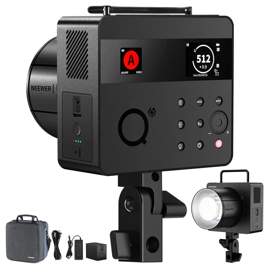 NEEWER Q6 600Ws 2.4G TTL HSS Outdoor Studio Flash