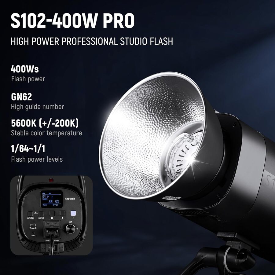 NEEWER 2 Pack S102-400W PRO 400Ws