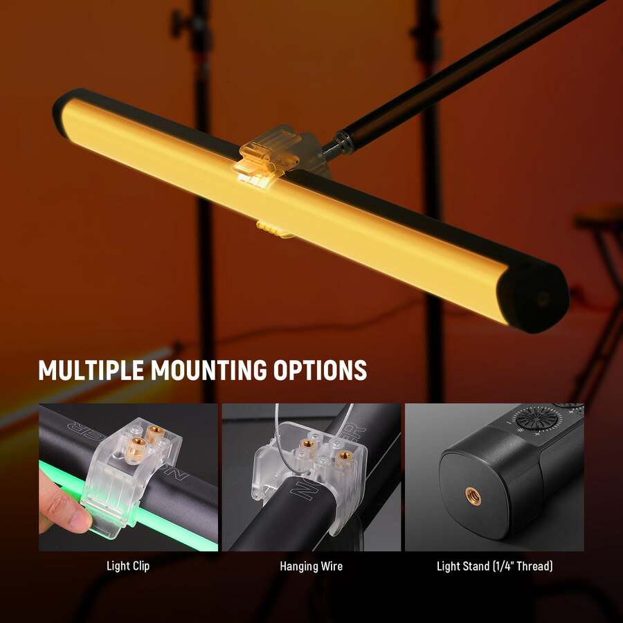 NEEWER TL60 20W RGB Tube Light with APP/2.4G/DMX Control